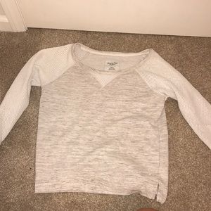 sweater white and gray